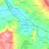 Topografische kaart Guinobatan, hoogte, reliëf