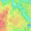 Topografische kaart La Huperie, hoogte, reliëf
