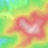 Topografische kaart Hohe Wurzel, hoogte, reliëf