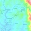 Topografische kaart Tsaranoro, hoogte, reliëf