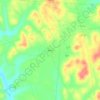 Topografische kaart Bidwell, hoogte, reliëf