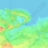 Topografische kaart Matanzas, hoogte, reliëf