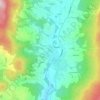 Topografische kaart Ysper, hoogte, reliëf