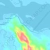 Topografische kaart Aguadahan, hoogte, reliëf