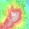 Topografische kaart Ehrenberg, hoogte, reliëf
