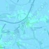 Topografische kaart Blauwe Sluis, hoogte, reliëf