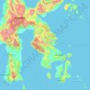 Topografische kaart Southeast Sulawesi, hoogte, reliëf