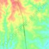 Topografische kaart Aroman, hoogte, reliëf