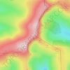 Topografische kaart Cadair Berwyn, hoogte, reliëf