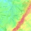 Topografische kaart Peissant, hoogte, reliëf