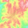 Topografische kaart ኰዓቲት Quatit, hoogte, reliëf
