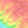 Topografische kaart La Haute Moisonnais, hoogte, reliëf