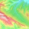 Topografische kaart Turruncún, hoogte, reliëf