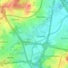 Topografische kaart Jehrden, hoogte, reliëf