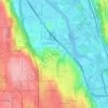 Topografische kaart Glendale, hoogte, reliëf