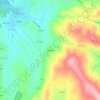 Topografische kaart Reboreda, hoogte, reliëf