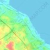 Topografische kaart North Plymouth, hoogte, reliëf