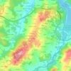 Topografische kaart A Abrigosa, hoogte, reliëf