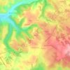 Topografische kaart Lacave, hoogte, reliëf
