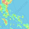 Topografische kaart Camarines Norte, hoogte, reliëf