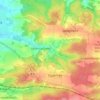 Topografische kaart Obersachsen, hoogte, reliëf