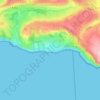 Topografische kaart Ringstead, hoogte, reliëf