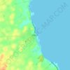 Topografische kaart Millisle, hoogte, reliëf