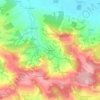 Topografische kaart Rexham, hoogte, reliëf