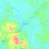 Topografische kaart Bandarban, hoogte, reliëf