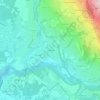 Topografische kaart La Bergue, hoogte, reliëf