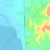 Topografische kaart Payocpoc Sur, hoogte, reliëf