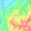 Topografische kaart Espirito Santo das Touregas, hoogte, reliëf