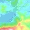 Topografische kaart Güvercinlik, hoogte, reliëf