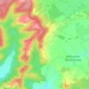 Topografische kaart Le Morthomme, hoogte, reliëf