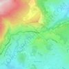 Topografische kaart Les Roumégons, hoogte, reliëf