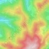 Topografische kaart La Cabane, hoogte, reliëf
