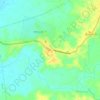 Topografische kaart Man Pon, hoogte, reliëf