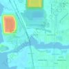 Topografische kaart East Tampa, hoogte, reliëf