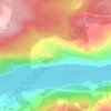 Topografische kaart Tressait, hoogte, reliëf