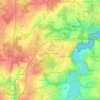 Topografische kaart Les Drolus, hoogte, reliëf