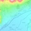 Topografische kaart Watlar, hoogte, reliëf