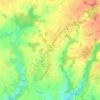Topografische kaart La Rosière, hoogte, reliëf
