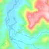 Topografische kaart Mande, hoogte, reliëf