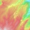 Topografische kaart Los Aceviños, hoogte, reliëf