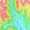 Topografische kaart La Croix Haute, hoogte, reliëf