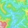 Topografische kaart Jablanica, hoogte, reliëf