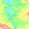 Topografische kaart El Membrillo, hoogte, reliëf