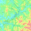 Topografische kaart Benxi, hoogte, reliëf