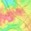 Topografische kaart Hondsrug, hoogte, reliëf
