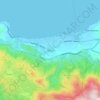 Topografische kaart Μάλια, hoogte, reliëf